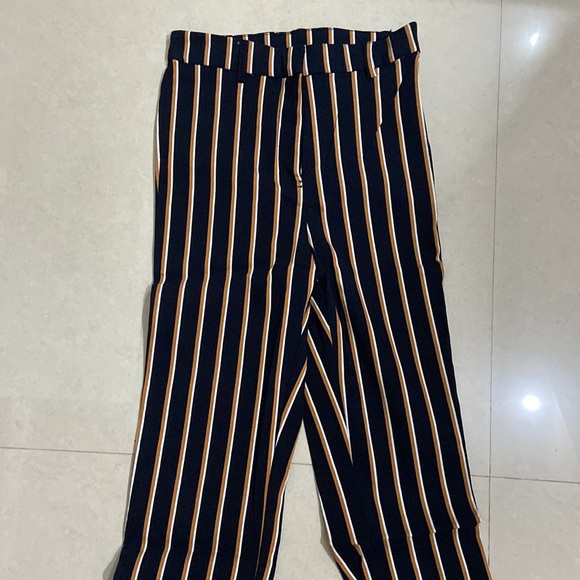 H&M Navy Blue Stripted Trouser - S - Picture 7 of 7